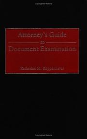 Cover of: Attorney's Guide to Document Examination
