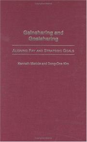 Cover of: Gainsharing and Goalsharing by Kenneth Mericle, Dong-One Kim