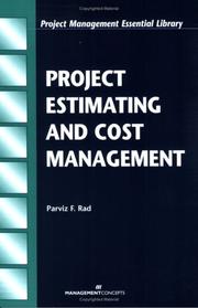 Cover of: Project Estimating and Cost Management (Project Management Essential Library)