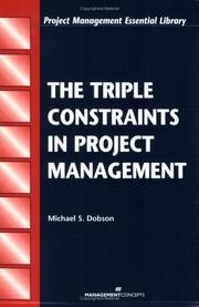 Cover of: The Triple Constraints in Project Management (Project Management Essential Library)
