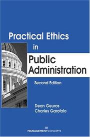 Cover of: Practical Ethics in Public Administration, Second Edition