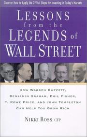 Cover of: Lessons from the Legends of Wall Street by Nikki Ross