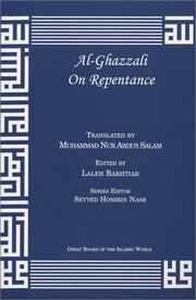Cover of: Al-Ghazzali On Repentance | al-GhazzДЃlД«