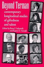 Cover of: Beyond Terman: contemporary longitudinal studies of giftedness and talent