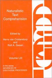 Cover of: Naturalistic Text Comprehension: (Advances in Discourse Processes)
