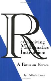 Cover of: Reconceiving mathematics instruction: a focus on errors
