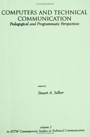 Cover of: Computers and Technical Communication: Pedagogical and Programmatic Perspectives (Attw Contemporary Studies in Technical Communication)