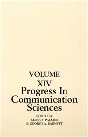 Cover of: Progress in Communication Sciences (Volume 14)