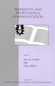 Cover of: Narrative and Professional Communication by Jane Perkins, Nancy Blyler