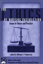 Cover of: The Ethics of writing instruction | 