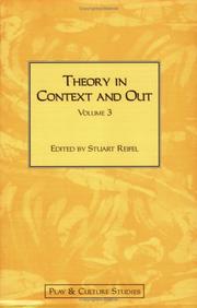 Cover of: Theory in Context and Out, Volume 3