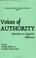 Cover of: Voices of Authority