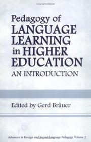 Pedagogy of Language Learning in Higher Education by Gerd Brauer