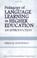 Cover of: Pedagogy of Language Learning in Higher Education