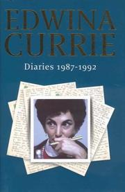 Cover of: Diaries 1987-1992 by Edwina Currie