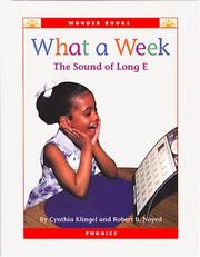Cover of: What a week by Cynthia Fitterer Klingel