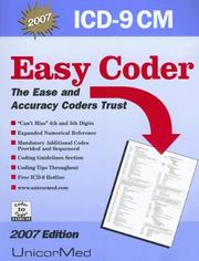 Cover of: Easy Coder Icd-9 Cm Comprehensive 2007 (Easy Coder) by Paul K. Tanaka