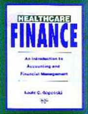 Cover of: Healthcare finance by Louis C. Gapenski