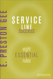 Cover of: Service Line Success: Eight Essential Rules