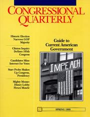 Cover of: Congressional Quarterly Guide to Current American Government: Spring 1999 (Cq's Guide to Current American Government)