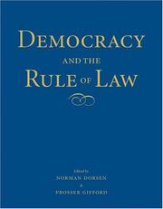 Cover of: Democracy and the rule of law