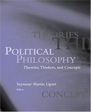 Cover of: Political Philosophy: Theories, Thinkers, and Concepts