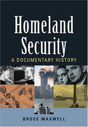 Cover of: Homeland Security by Bruce Maxwell
