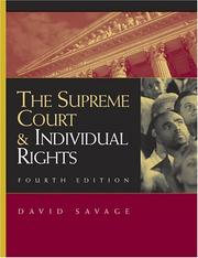 Cover of: The Supreme Court and individual rights