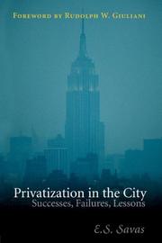 Cover of: Privatization In The City: Successes, Failures, Lessons