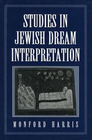Studies in Jewish dream interpretation by Monford Harris