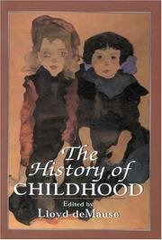 Cover of: The history of childhood by Lloyd deMause, editor.