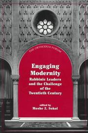Cover of Engaging Modernity by Moshe Z. Sokol