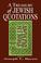 Cover of: A Treasury of Jewish Quotations