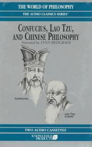 Cover of: Confucius, Lao Tzu and Chinese Philosophy (The World of Philosophy)