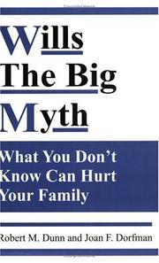 Cover of: Wills--The Big Myth: What You Don't Know Can Hurt Your Family