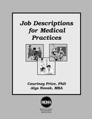 Cover of: Job Description Manual for Medical Practices