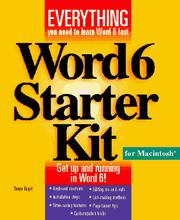 Cover of: Word 6 Starter Kit