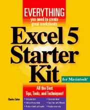 Cover of: Excel 5 starter kit for Macintosh by Charles Seiter