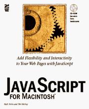 Cover of: JavaScript for Macintosh by Matt Shobe