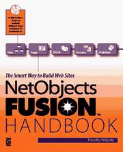 Cover of: NetObjects Fusion handbook by Tim Webster