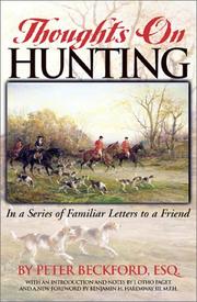 Cover of: Thoughts on Hunting by Peter Beckford