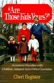 Cover of: Are Those Kids Yours? by Cheri Register