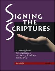 Cover of: Signing the Scriptures: Year C by Joan Blake