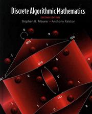 Cover of: Discrete algorithmic mathematics by Stephen B. Maurer