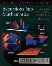 Cover of: Excursions into mathematics