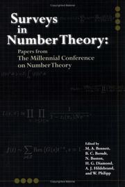 Cover of: Surveys in Number Theory by Millenial Conference on Number Theory, M. A. Bennett
