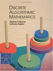Cover of: Discrete algorithmic mathematics | Stephen B. Maurer