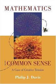 Cover of: Mathematics And Common Sense: A Case of Creative Tension
