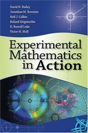 Cover of: Experimental Mathematics in Action