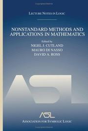 Nonstandard methods and applications in mathematics by Nigel Cutland